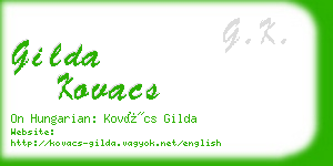 gilda kovacs business card